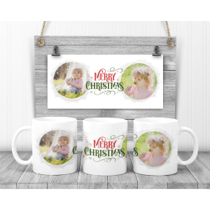 personalised christmas photo mug