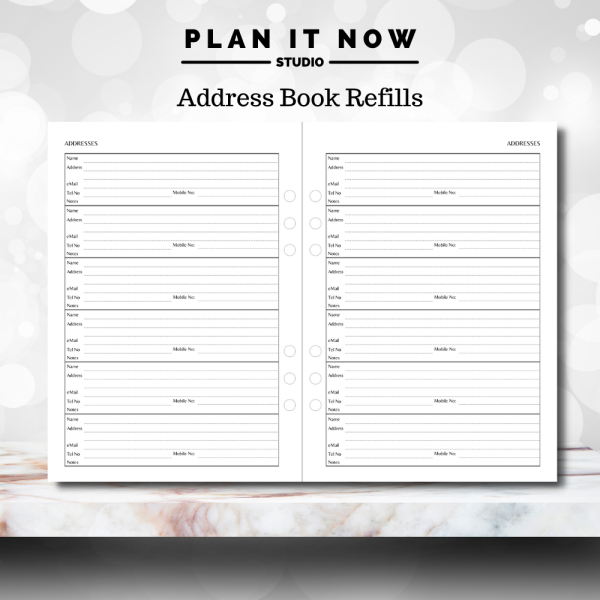 Personalised or Blank A5 Personal Organiser Binder (Pink, Lilac or Mint Green) - Image 10